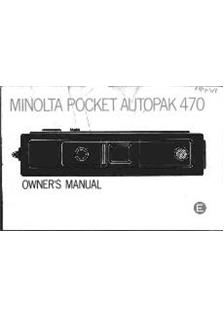 Minolta Autopak 470 manual. Camera Instructions.